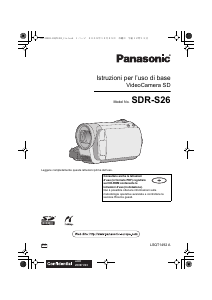 Manuale Panasonic SDR-S26 Videocamera