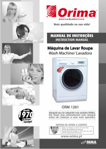 Bruksanvisning Orima ORM 1261 Tvättmaskin