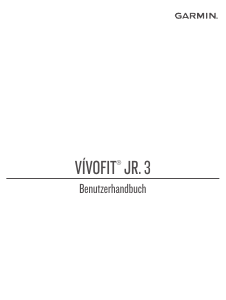 Bedienungsanleitung Garmin vivofit jr. 3 Aktivitätstracker
