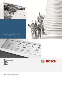 Handleiding Bosch SMS46JW10Q Vaatwasser