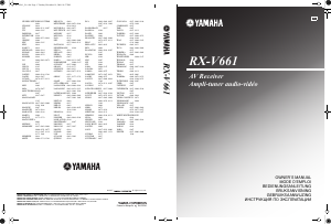 Handleiding Yamaha RX-V661 Receiver