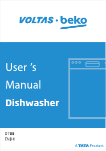 Manual Voltas BEKO DT8B Dishwasher