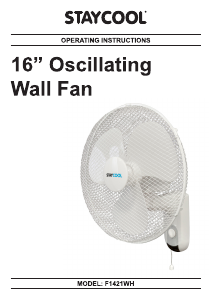 Manual Staycool F1421WH Fan