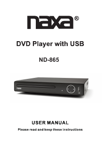 Manual Naxa ND-865 DVD Player