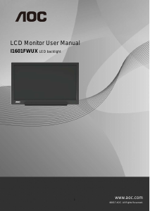 Handleiding AOC I1601FWUX LCD monitor
