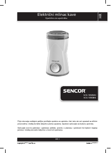 Priručnik Sencor SCG 1050WH Mlinac za kavu