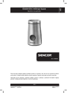 Priručnik Sencor SCG 3050SS Mlinac za kavu