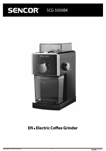 Handleiding Sencor SCG 5050BK Koffiemolen