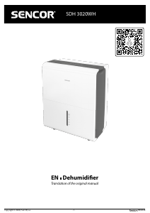 Handleiding Sencor SDH 3020WH Luchtontvochtiger