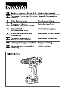 Manual de uso Makita BHP456 Atornillador taladrador