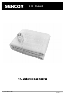 Priručnik Sencor SUB 1700WH Električna deka