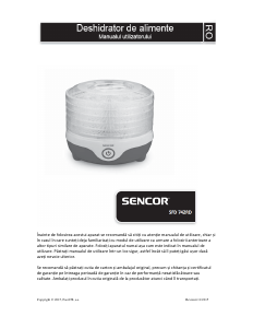 Manual Sencor SFD 742RD Deshidrator de alimente