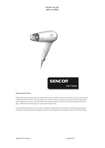 Manual Sencor SHD 7120WH Uscător de păr