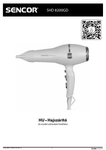 Használati útmutató Sencor SHD 8200GD Hajszárító
