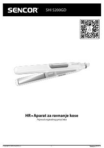 Priručnik Sencor SHI 5200GD Pegla za kosu