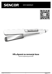 Priručnik Sencor SHI 5600GD Pegla za kosu