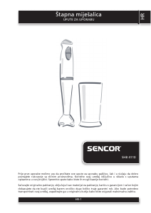 Priručnik Sencor SHB 4110WH Ručni blender