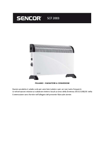 Manuale Sencor SCF 2003 Termoventilatore