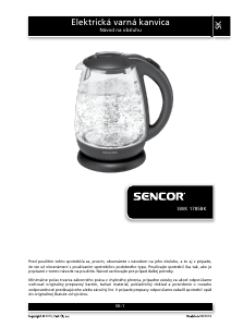 Návod Sencor SWK 1785BK Kanvica