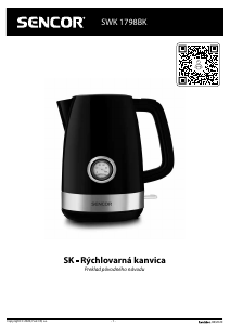 Návod Sencor SWK 1798BK Kanvica