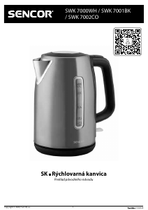 Návod Sencor SWK 7000WH Kanvica