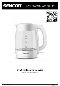 Návod Sencor SWK 7300WH Kanvica