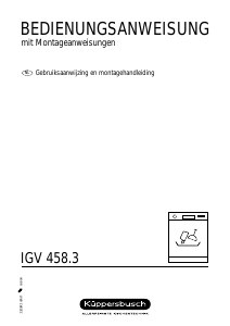 Bedienungsanleitung Küppersbusch IGV 458.3 Geschirrspüler