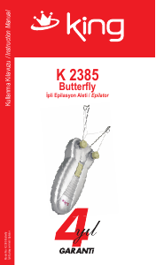 Kullanım kılavuzu King K 2385 Butterfly Epilatör