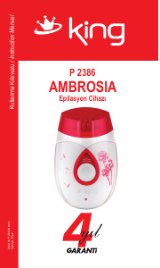 Kullanım kılavuzu King P 2386 Ambrosia Epilatör