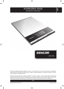 Priručnik Sencor SKS 5305 Kuhinjska vaga