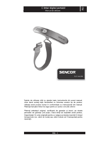 Manual Sencor SLS 900WH Cantar bagaje