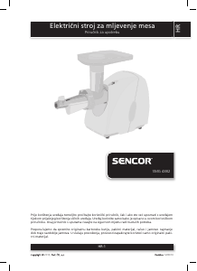 Priručnik Sencor SMG 4382 Stroj za mljevenje mesa