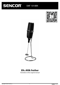 Manual Sencor SMF 1010BK Milk Frother