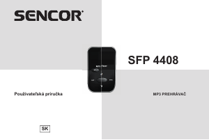 Návod Sencor SFP 4408 RD Mp3 prehrávač