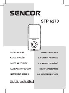 Manual Sencor SFP 6270 Mp3 Player