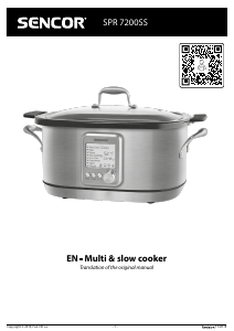 Handleiding Sencor SPR 7200SS Multicooker