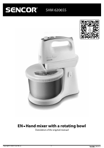 Manual Sencor SHM 6206SS Stand Mixer