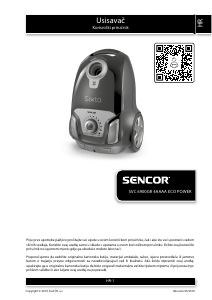 Priručnik Sencor SVC 6900GR Usisavač