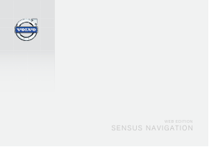 Handleiding Volvo Sensus Navigatiesysteem