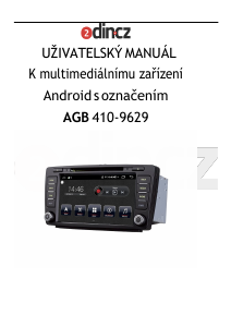 Manuál 2DIN AGB 410-9629 Autorádio