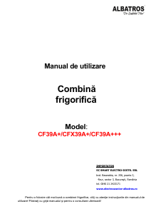 Manual Albatros CFX39A+ Combina frigorifica