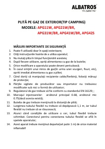 Manual Albatros APG41BR Plită