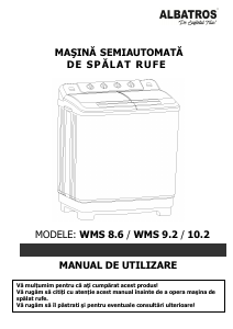 Manual Albatros WMS 8.6 Mașină de spălat