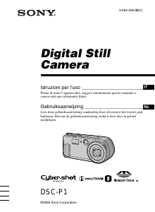 Manuale Sony Cyber-shot DSC-P1 Fotocamera digitale