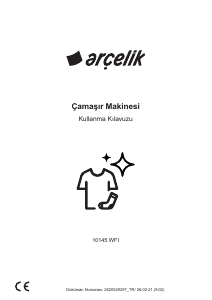Kullanım kılavuzu Arçelik 10145 WFI Çamaşır makinesi