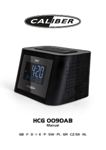 Instrukcja Caliber HCG009DAB Radiobudzik
