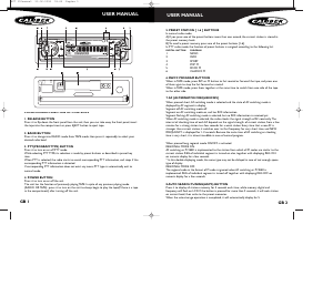 Manuale Caliber MCC100 Autoradio