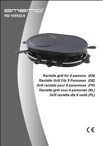 Manual Emerio RG-105522.9 Raclette Grill