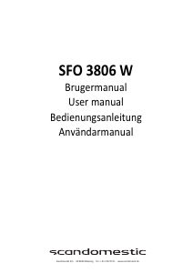 Handleiding Scandomestic SFO 3806 W Vaatwasser