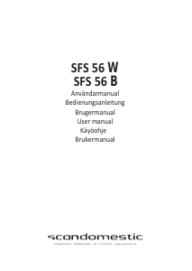 Bruksanvisning Scandomestic SFS 56 W Fryser